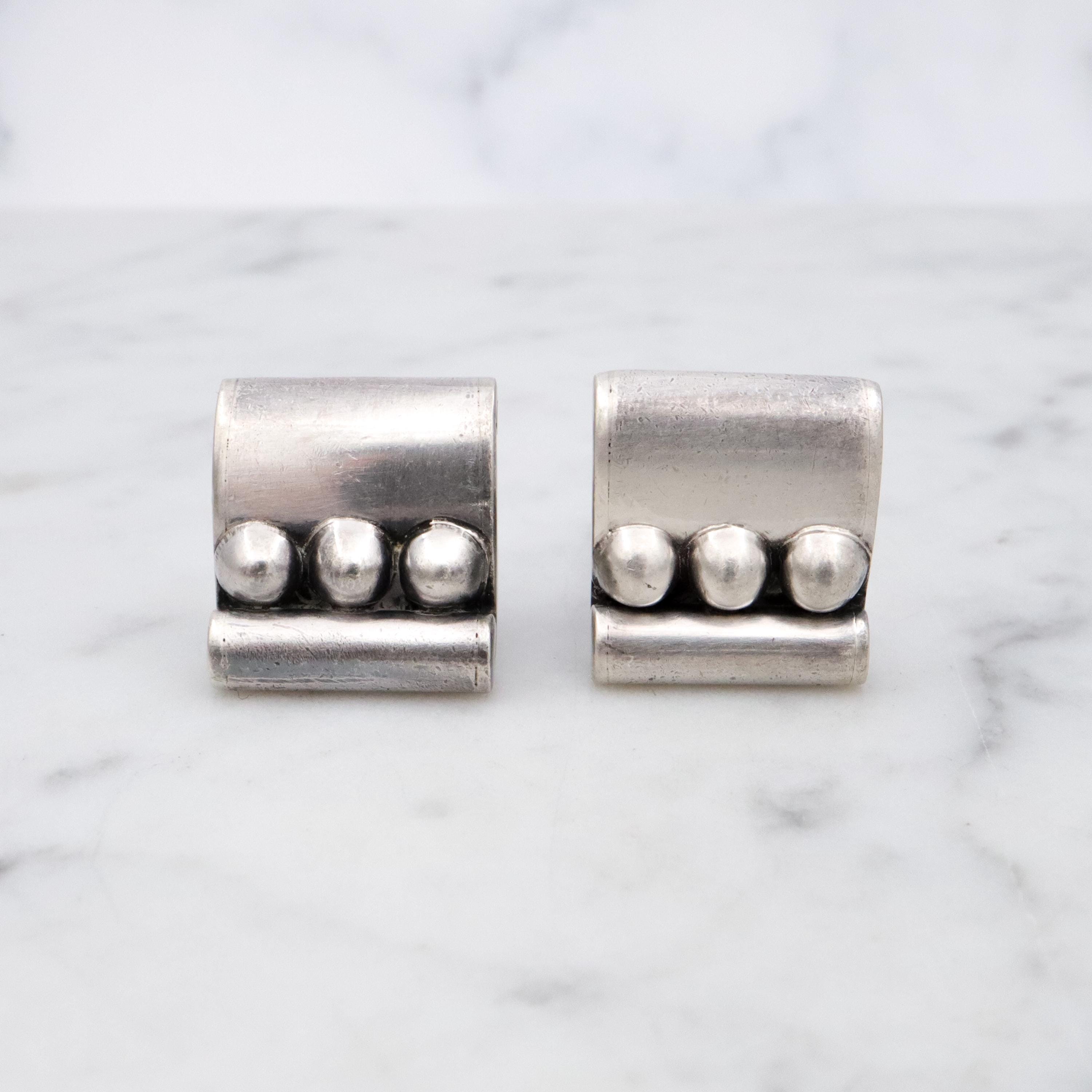MCM Hector Aguilar Mexican sterling cuff links