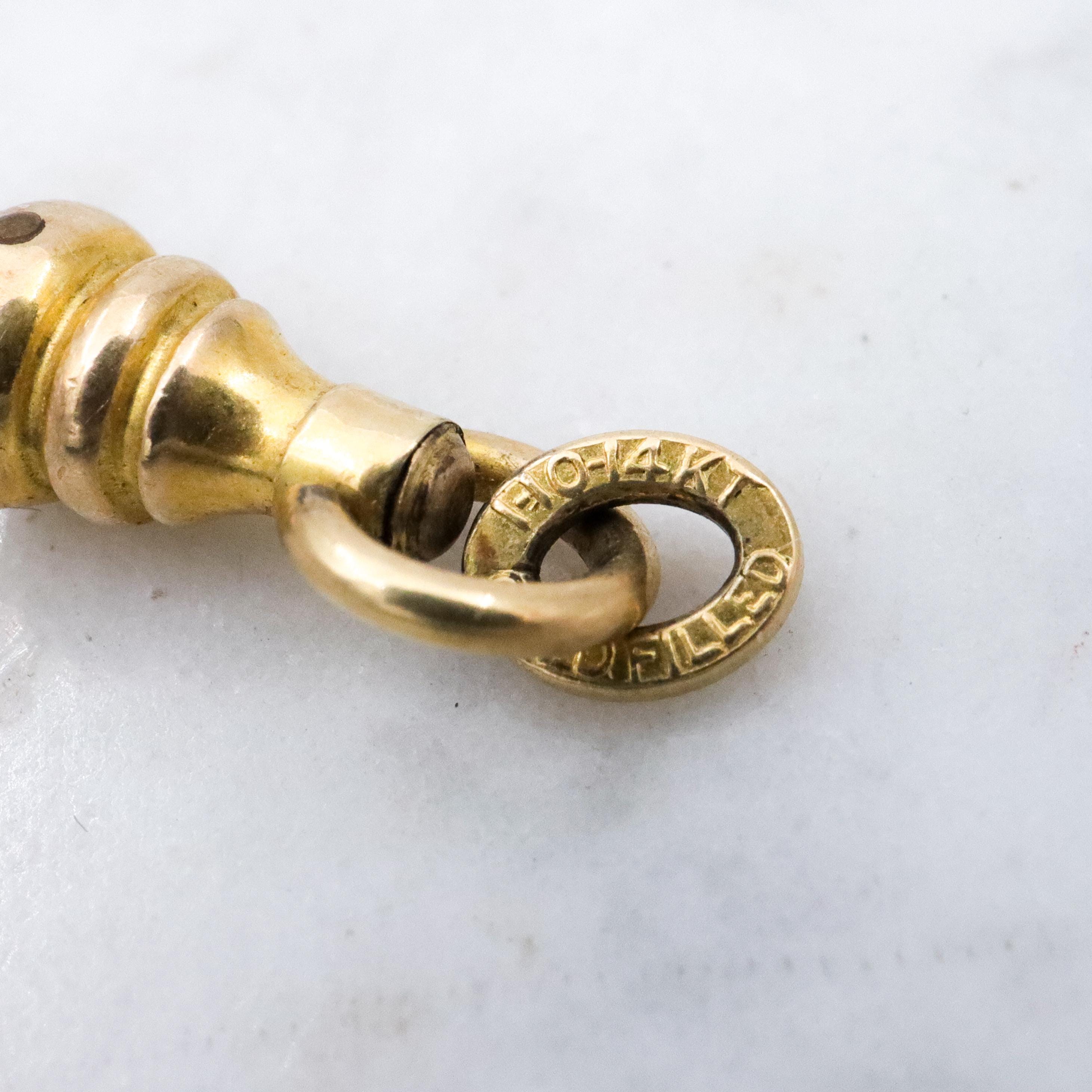 Antique Victorian gold filled dog clip clasp
