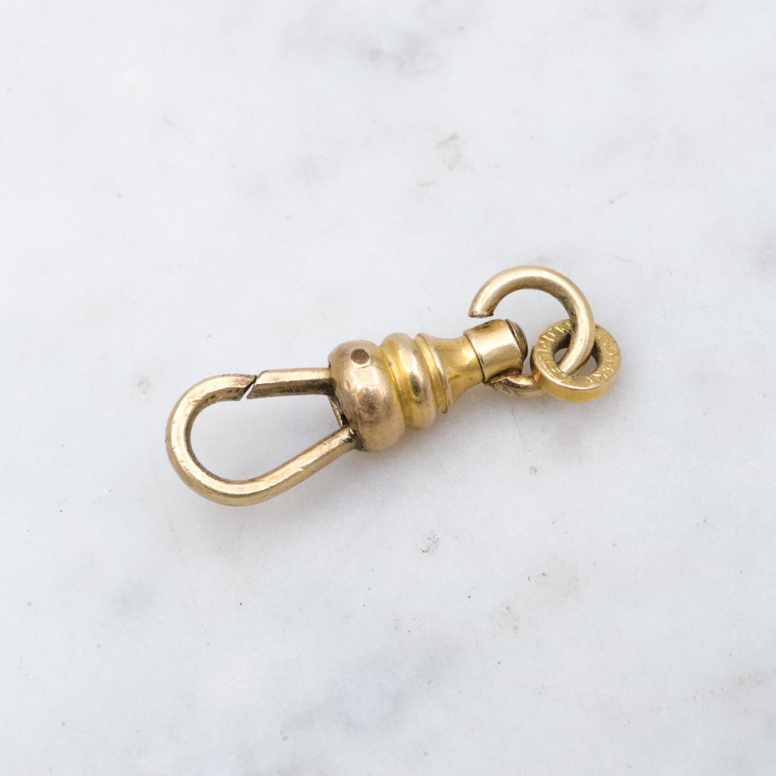 Antique Victorian gold filled dog clip clasp